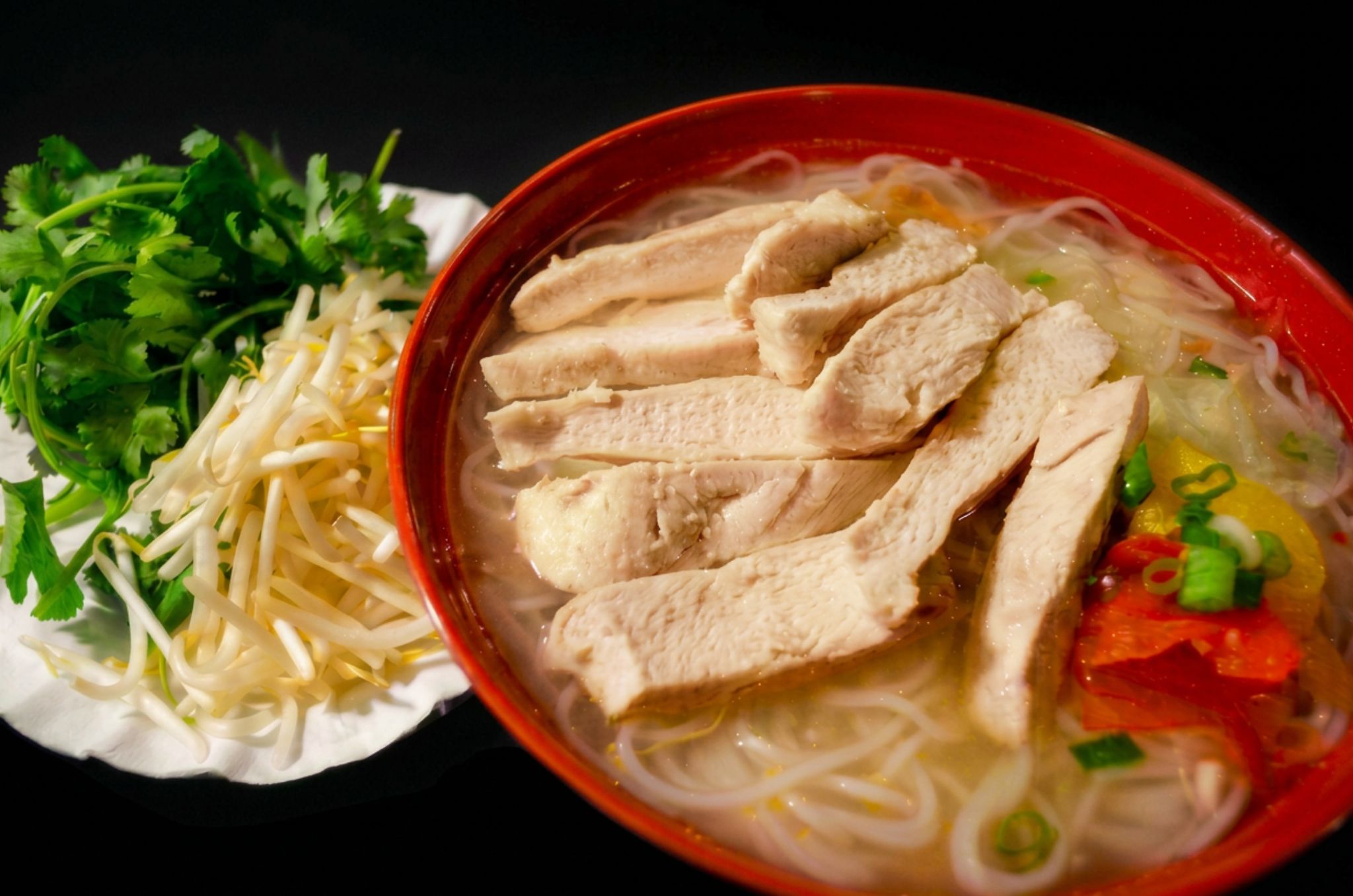 Chicken pho bowl at Hearth Bowl