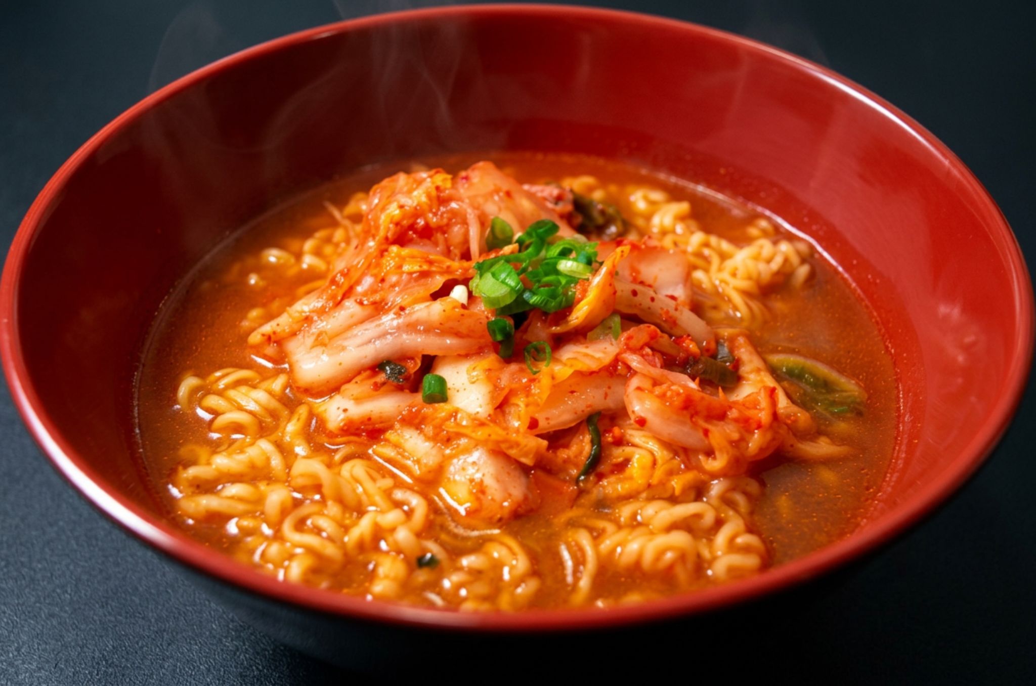 Kimchi ramen bowl at Hearth Bowl
