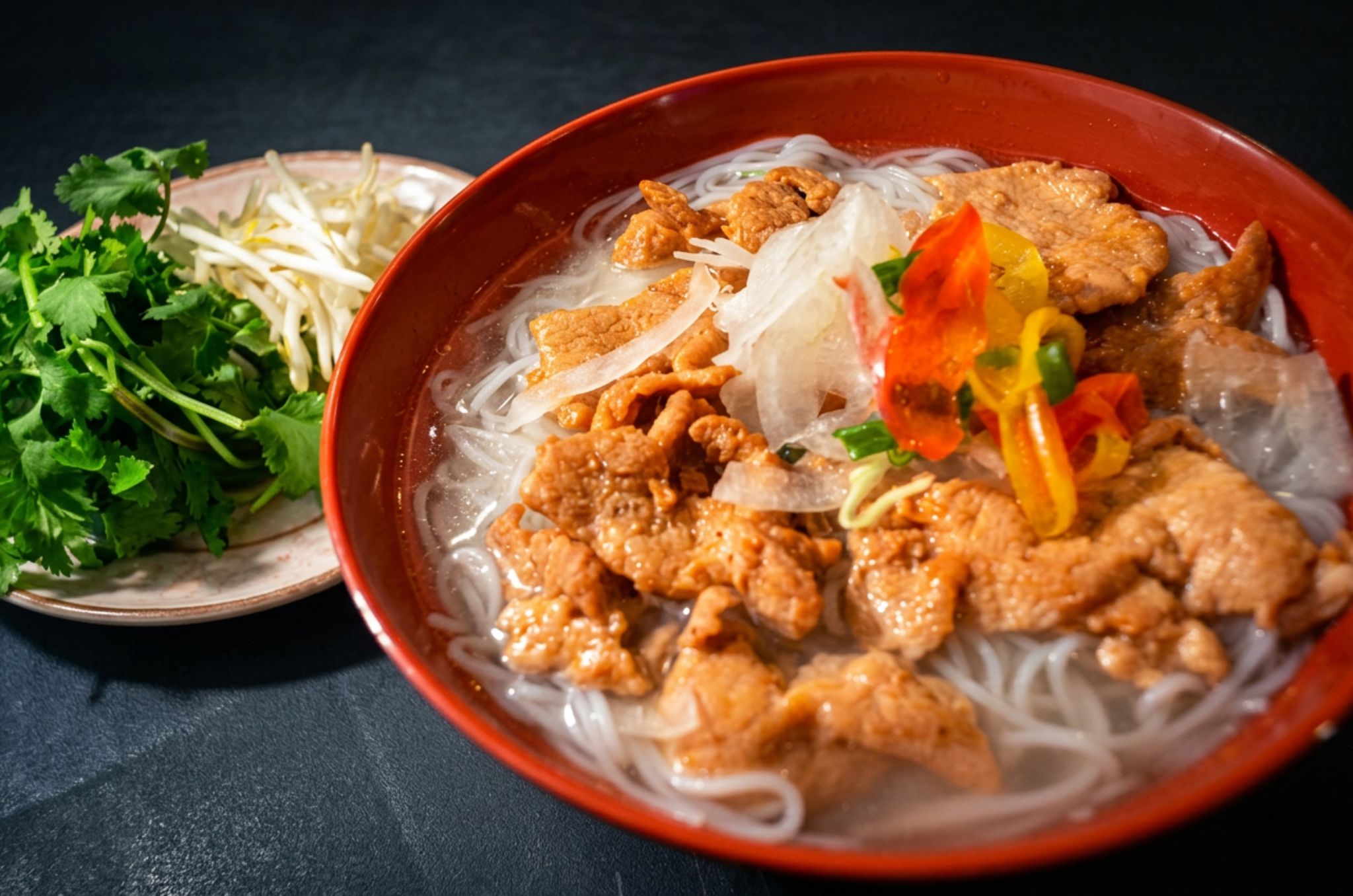 Pork pho bowl at Hearth Bowl
