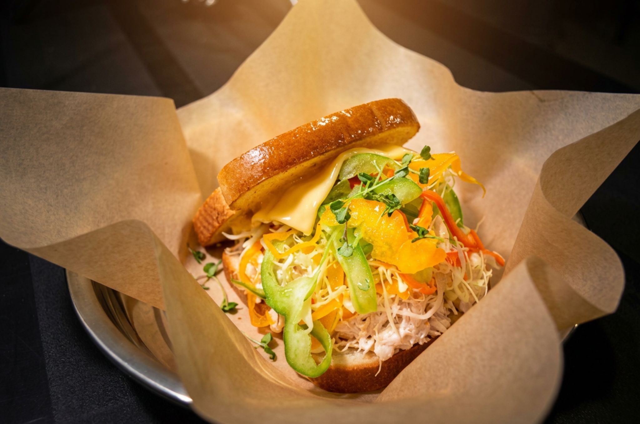 Tuna sandwich at Hearth Bowl