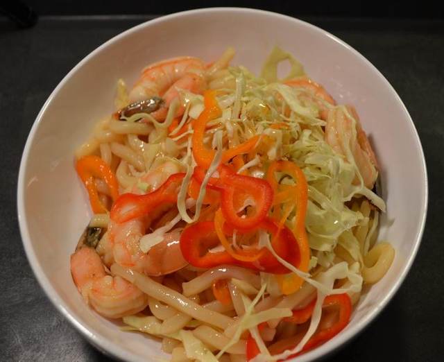 Bibim Udon, Shrimp