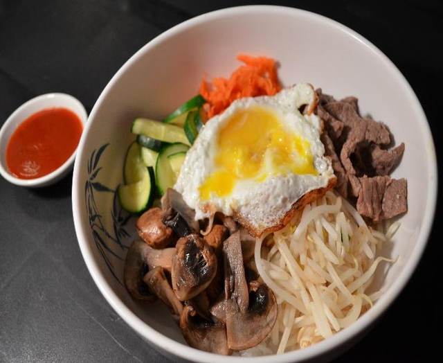 Korean bibimbap bowl